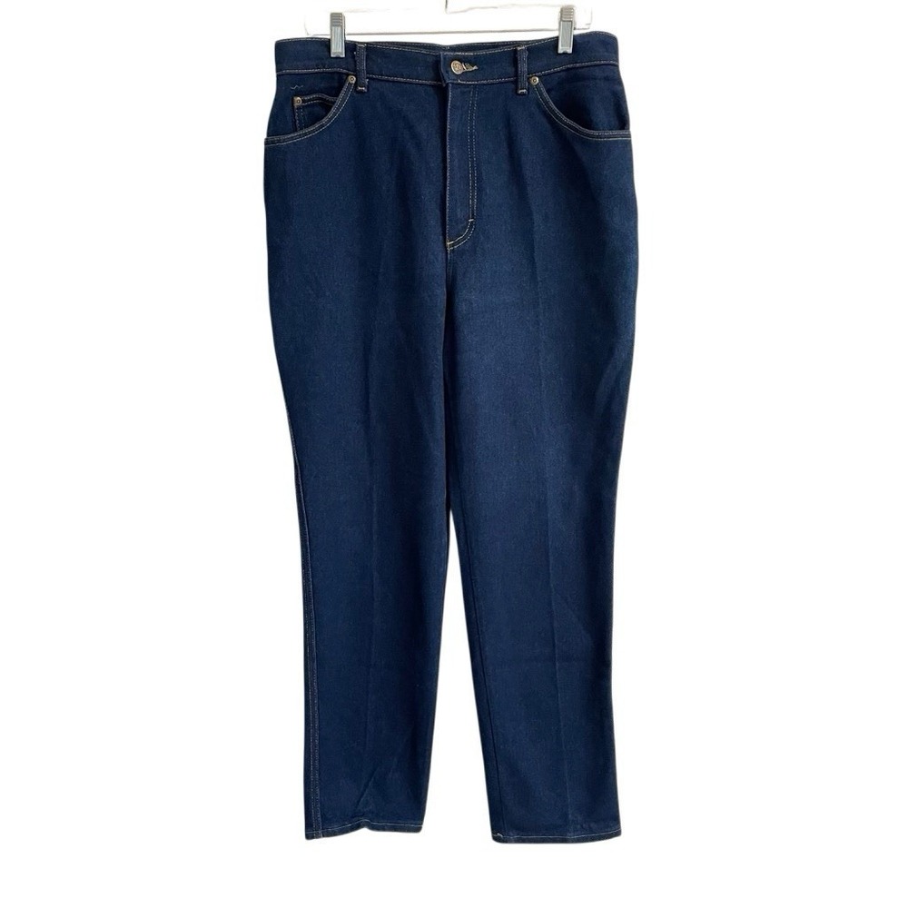 Vintage Lee Riders High Rise Jeans Women's *18  32x30 Straight Dark Wash USA